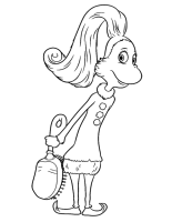 Een kleurplaat van  horton hears a who